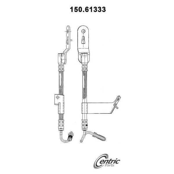 Centric Parts Brake Hose, 150.61333 150.61333 - main